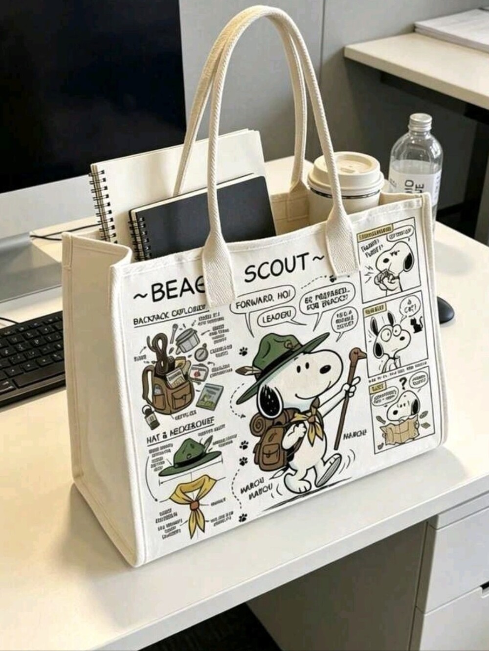 Snoopy Canvas Tote Bag